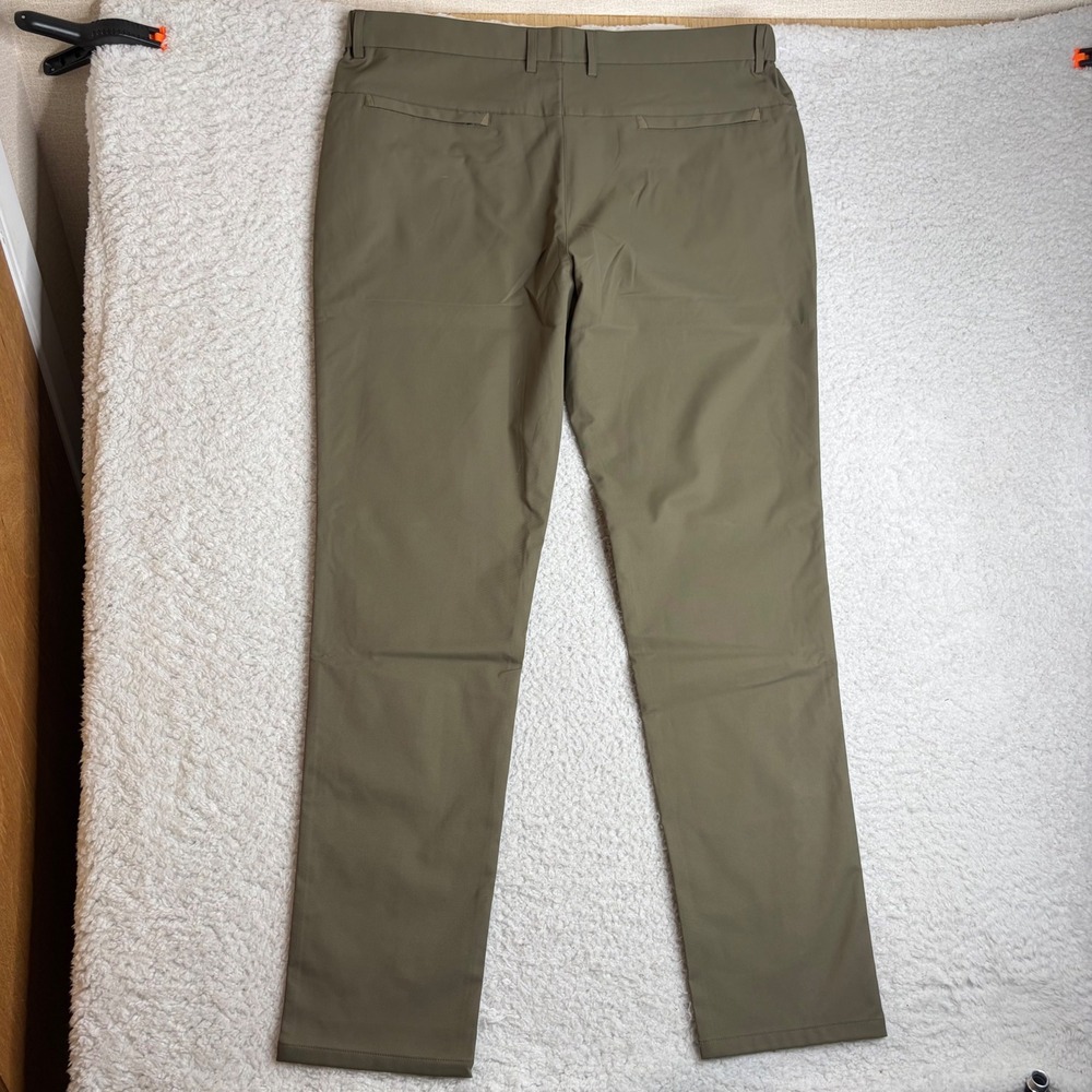 Jack Archer Jetsetter Tech Pants Mens 38x33 Olive Green Polyester Chino Travel